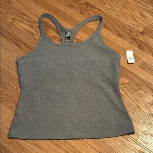 GAP Gray Fitted Athletic Tank Top